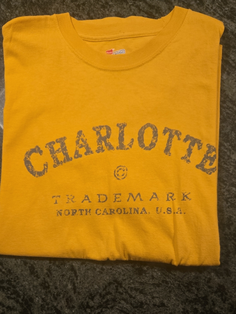 Yellow 'Charlotte' Graphic T-Shirt
